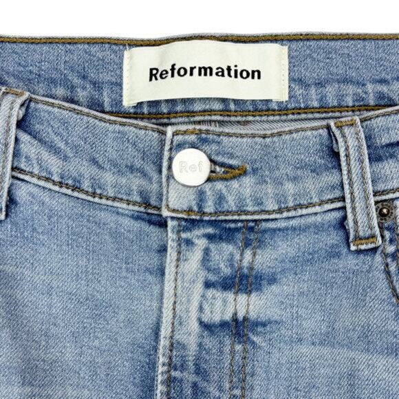 REFORMATION High & Skinny Jean In Maui Size 29 Made in USA - Picture 3 of 7